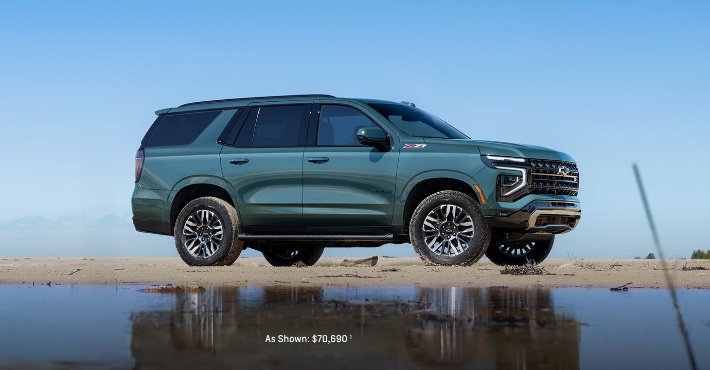 2025 Chevrolet Tahoe Overlooking Pond